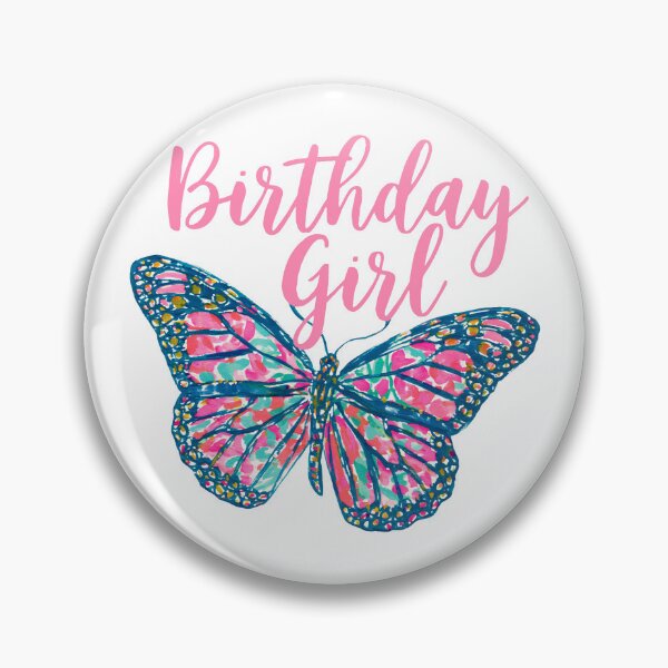 Item preview, Birthday Girl Butterfly | Cute Preppy Birthday Party Design designed and sold by ThePreppyArtist.