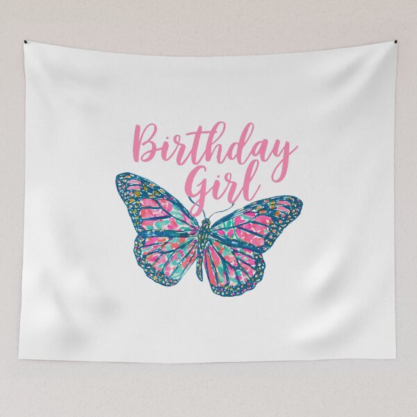 Item preview, Birthday Girl Butterfly | Cute Preppy Birthday Party Design designed and sold by ThePreppyArtist.