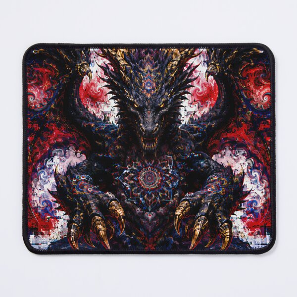 Item preview, Psychedelic Fractal Black Dragon Glitch Art designed and sold by hyperbeast store.