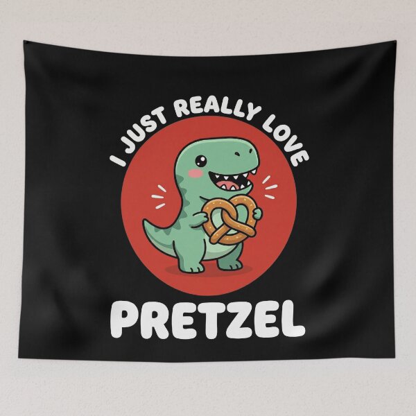 Item preview, I Just Really Love Pretzel Dinosaur Food Lover Snack Enthusiast designed and sold by SofenArt.