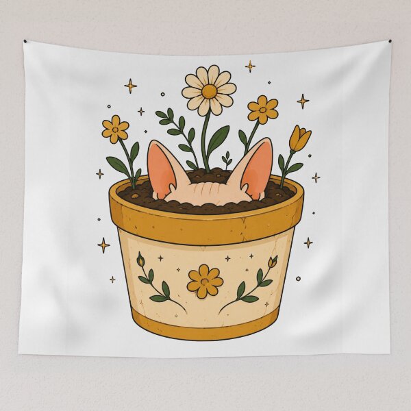 Item preview, Flower Pot Sphynx Cat designed and sold by Region.