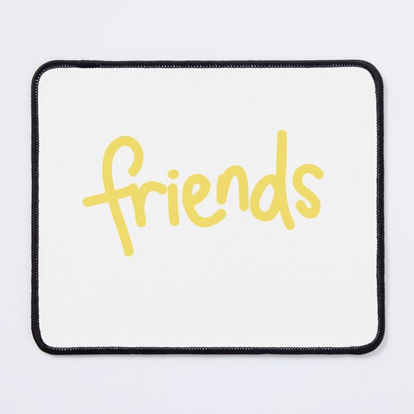 Item preview, Minimalist Yellow Friends Typography Design designed and sold by DailyDoodlesBySumbul.