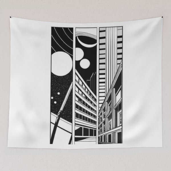 Item preview, Art - Futuristic City, Retro Comic Book Aesthetic designed and sold by Reverso-Design.