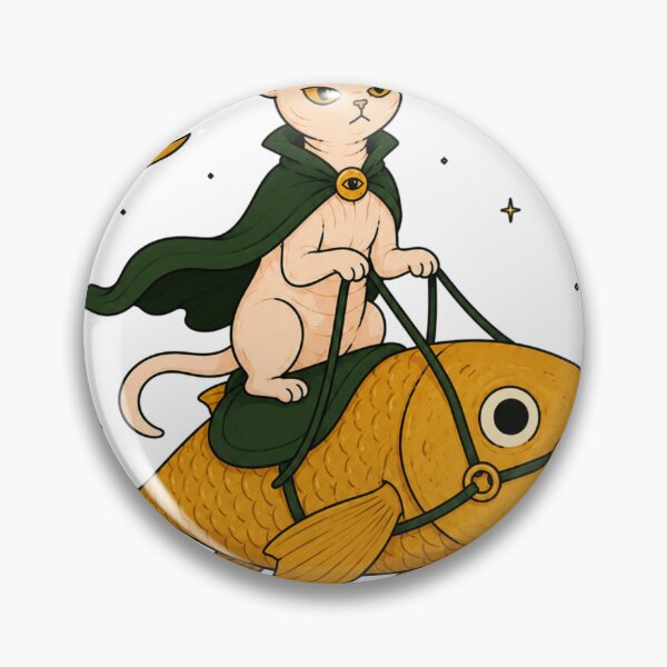 Item preview, Sphynx Cat Fish Rider designed and sold by Region.