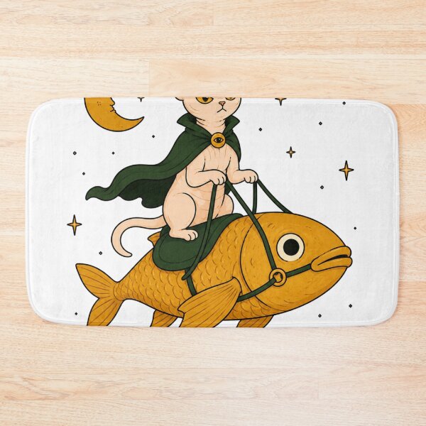 Item preview, Sphynx Cat Fish Rider designed and sold by Region.