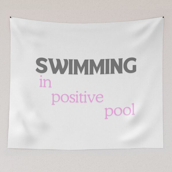 Item preview, Swimming in positive pool designed and sold by ArtistTejal.