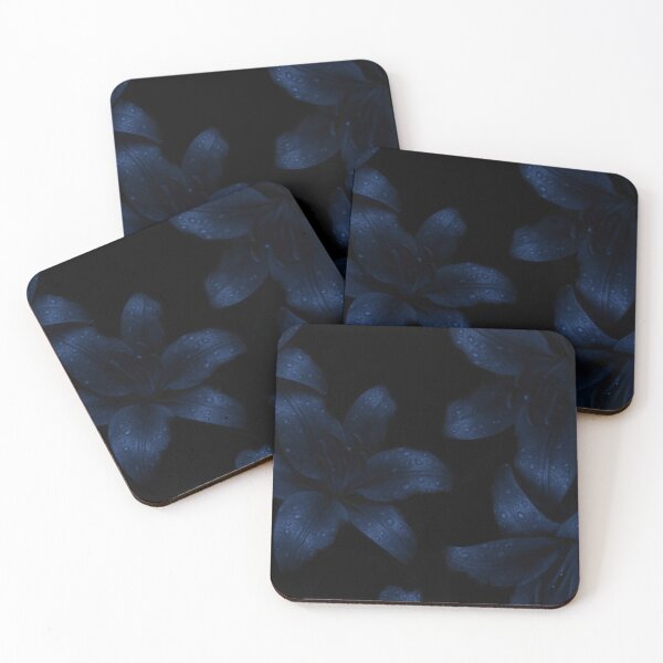 Item preview, Dark blue Aesthetic Flowers designed and sold by Mangoking06.