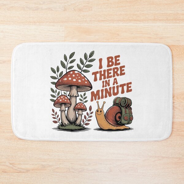 Item preview, I’ll Be There In A Minute Funny Snail Hiking Shirt designed and sold by Cool-cat-art.