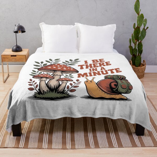 Item preview, I’ll Be There In A Minute Funny Snail Hiking Shirt designed and sold by Cool-cat-art.