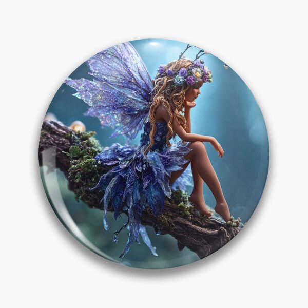 Item preview, Moonlit Forest Fairy On Branch designed and sold by Storybook Botanica.