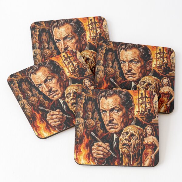 Item preview, Beauty in the Flames. Horror in the Wax. – House of Wax Fine Art Print designed and sold by Art's Diner.