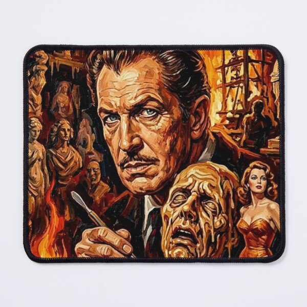 Item preview, Beauty in the Flames. Horror in the Wax. – House of Wax Fine Art Print designed and sold by Art's Diner.
