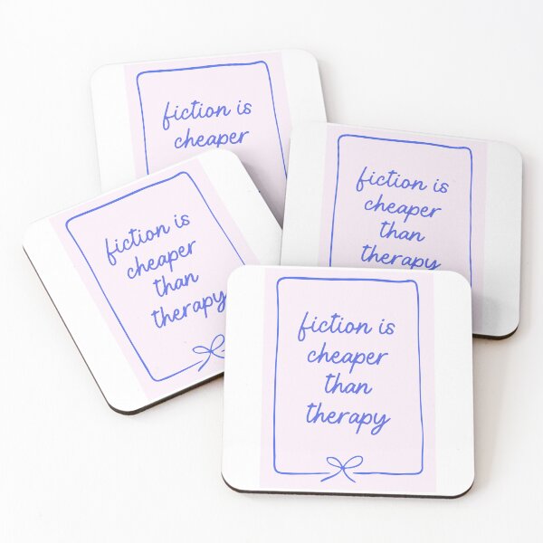Item preview, Fiction is Cheaper Than Therapy designed and sold by The Sticker Desk.