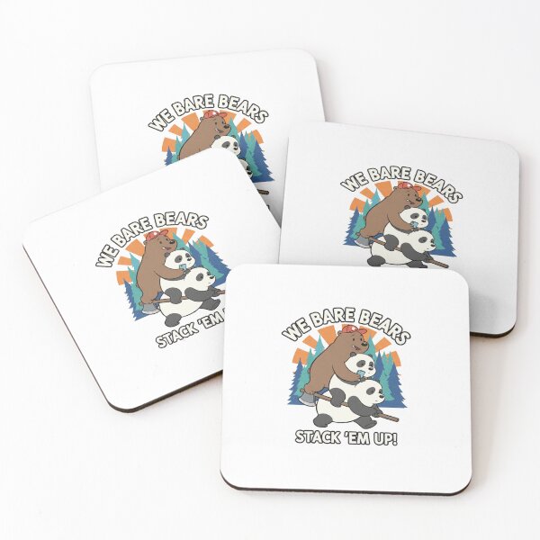 Item preview,  Stack 'Em Up! - Grizz, Panda, Ice Bear Cartoon designed and sold by PrintByte.
