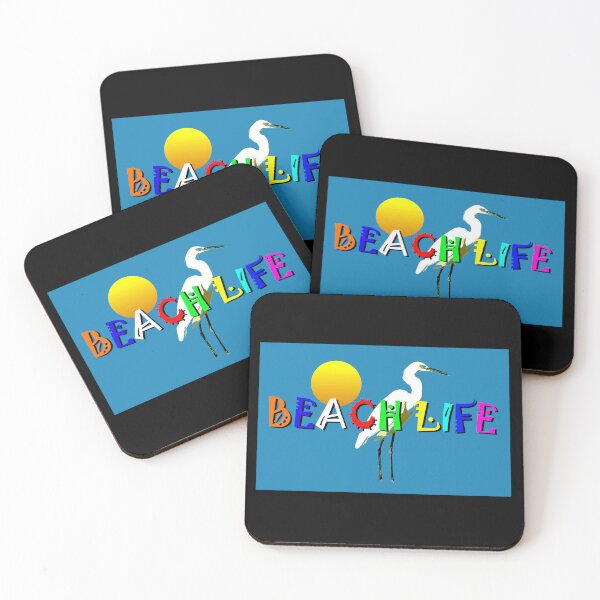 Item preview, Beach Life Egret and Beach Ball Colors designed and sold by Dlt1981.