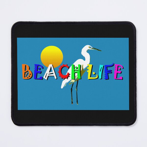 Item preview, Beach Life Egret and Beach Ball Colors designed and sold by Dlt1981.