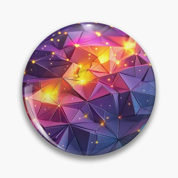 Item preview, Polygonal celestial spectrum starfield illustration designed and sold by Checho30.