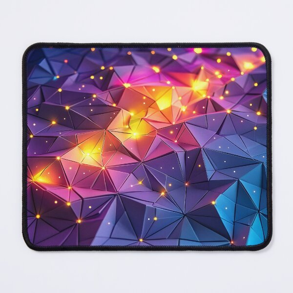 Item preview, Polygonal celestial spectrum starfield illustration designed and sold by Checho30.