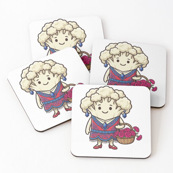 Item preview, Nana Cauli — Cute Grandmother Cauliflower Kawaii Food Art | Conditioned For Kindness designed and sold by monolithstudio.