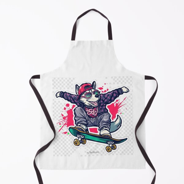 Item preview, Skateboarding Husky Sticker – Cool Urban Dog Skater Graphic Design designed and sold by MAStrends.