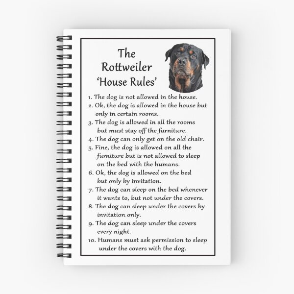 Item preview, The Rottweiler House Rules designed and sold by 123ks.