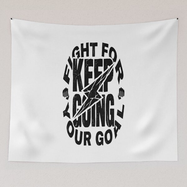 Item preview, Fight For Your Goal - Distressed Streetwear Gym Motivation designed and sold by moses10.