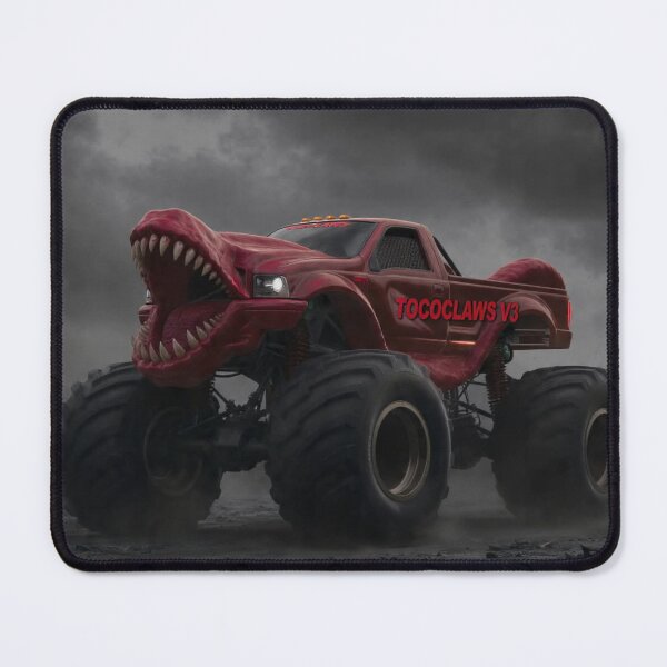 Item preview, TOCOCLAWS Dino Destroyer: Crimson Raptor Monster Truck designed and sold by TOCOCLAWS.