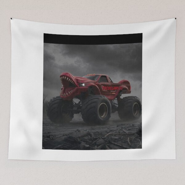 Item preview, TOCOCLAWS Dino Destroyer: Crimson Raptor Monster Truck designed and sold by TOCOCLAWS.