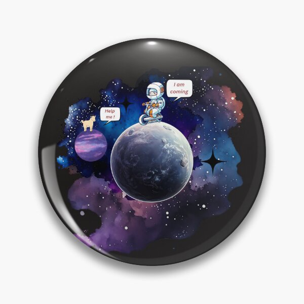 Item preview, Funny Astronaut Rescuing Lost Goat in Space comedy designed and sold by Zenith-Prime.