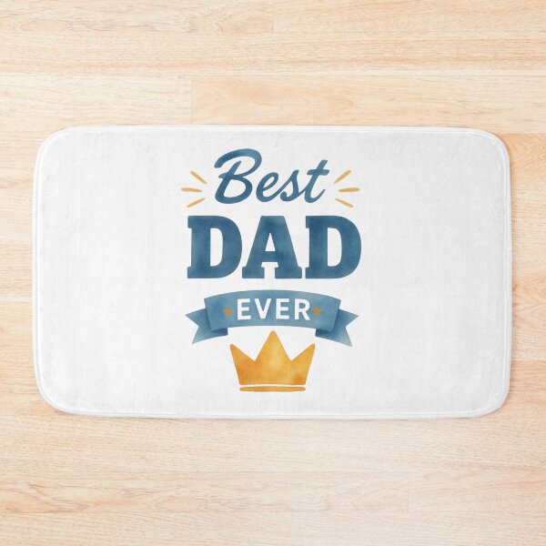 Item preview, Best Dad Ever with Blue & Gold Crown designed and sold by JeweledDesigns.
