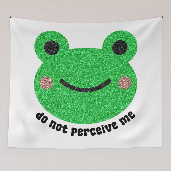 Item preview, Don't Perceive Me | Frog Sticker designed and sold by The Sticker Desk.