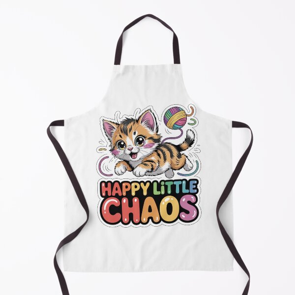 Item preview, Happy Little Chaos Cute Kitten Cat Lover Design designed and sold by Cool-cat-art.