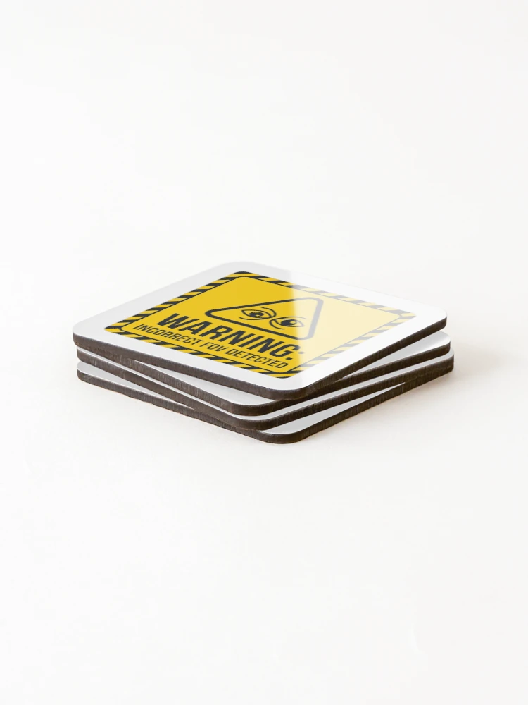 Thumbnail 4 of 5, Coasters (Set of 4), FOV Calculator - Sim Racing Humor designed and sold by GarageGraphics.