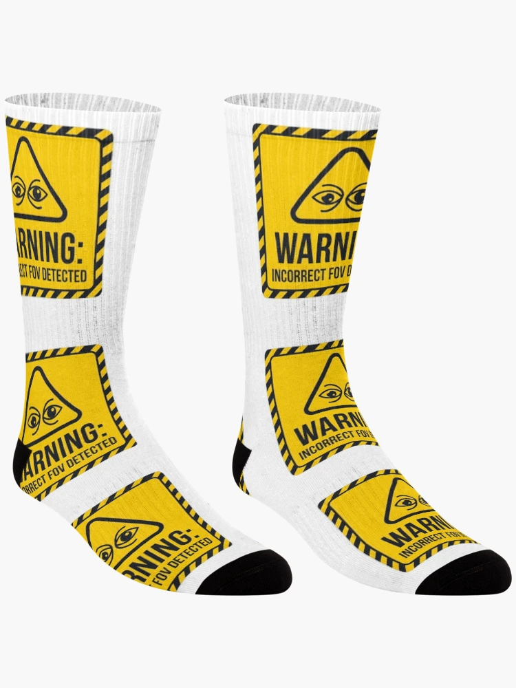 Thumbnail 3 of 5, Socks, FOV Calculator - Sim Racing Humor designed and sold by GarageGraphics.