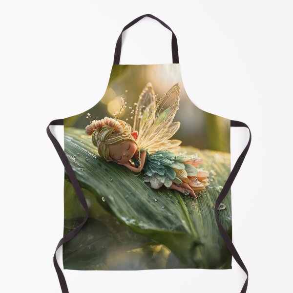 Item preview, Sleeping Dewdrop Fairy On Leaf designed and sold by Storybook Botanica.