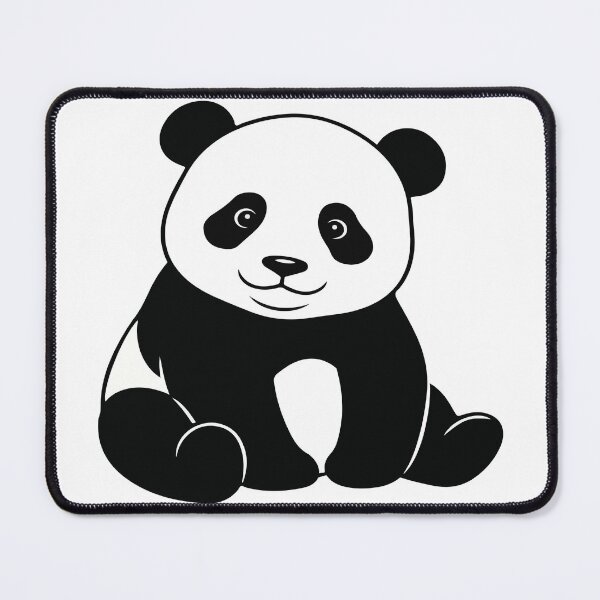 Item preview, Cute Sitting Panda designed and sold by LiveLearnCreate.