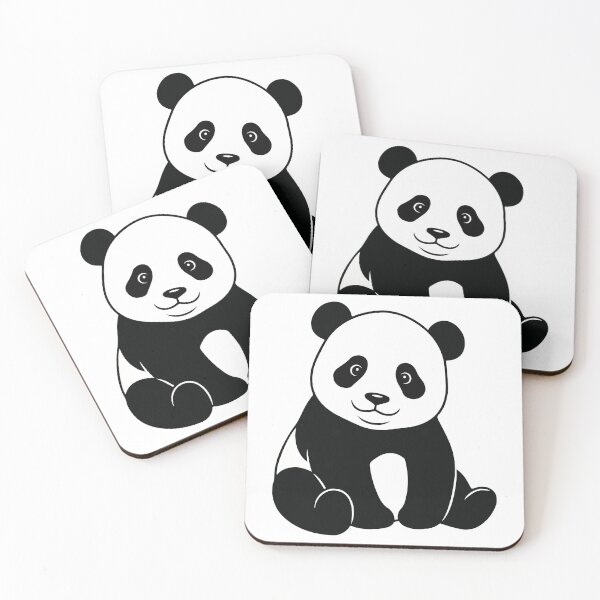 Item preview, Cute Sitting Panda designed and sold by LiveLearnCreate.