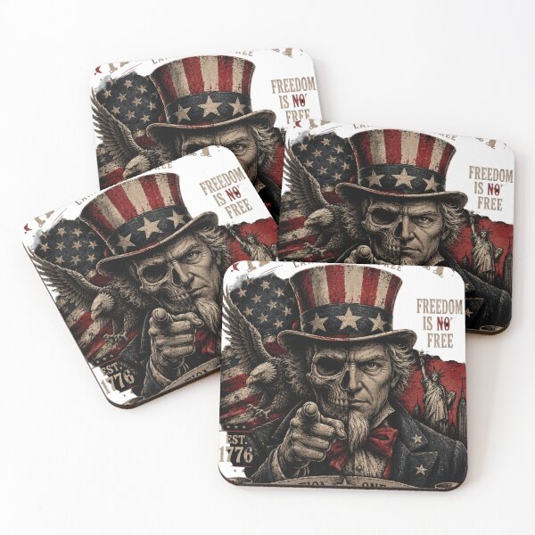 Item preview, American Nightmare – Skull Uncle Sam Vintage Patriotic Design designed and sold by BunnyPixel21 .