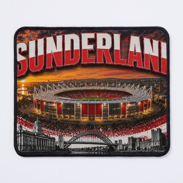 Item preview, Sunderland City Skyline & Iconic Stadium Art – Cinematic Twilight Edition designed and sold by globetrottergfx.
