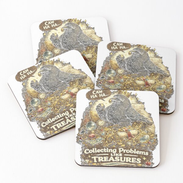 Item preview, Collecting Problems Like Treasures | Funny Crow Meme designed and sold by NarpLTD.