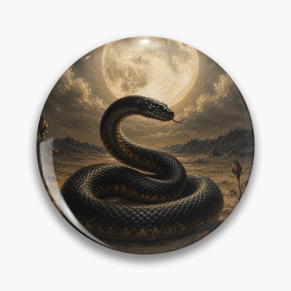 Item preview, Snake Under Full Moon designed and sold by VelarisMoon.