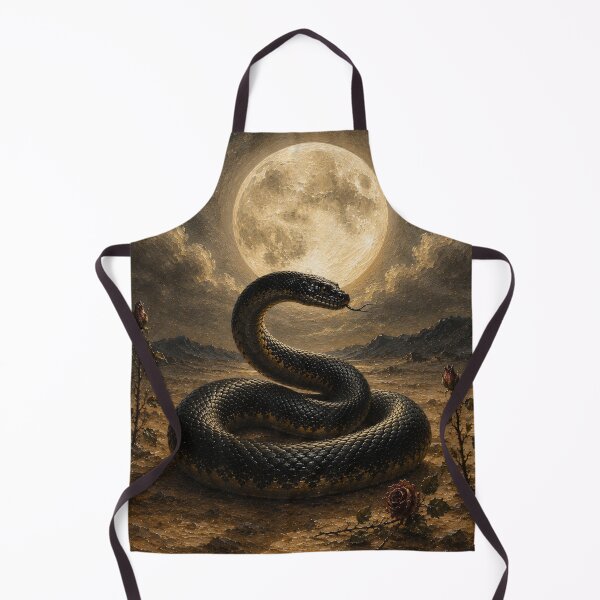 Item preview, Snake Under Full Moon designed and sold by VelarisMoon.