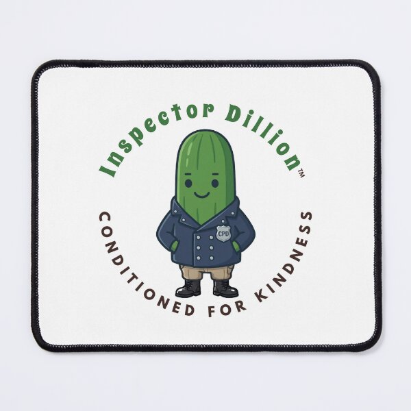 Item preview, Inspector Dillion — Cute Cucumber Detective Character Kids Art | Conditioned For Kindness designed and sold by monolithstudio.