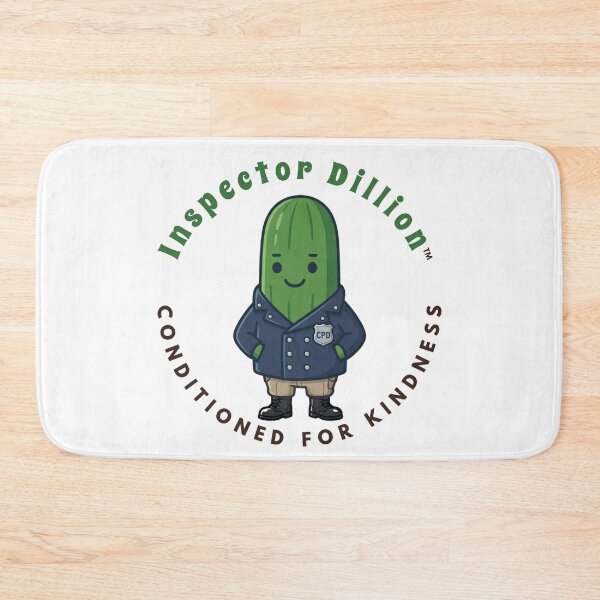 Item preview, Inspector Dillion — Cute Cucumber Detective Character Kids Art | Conditioned For Kindness designed and sold by monolithstudio.