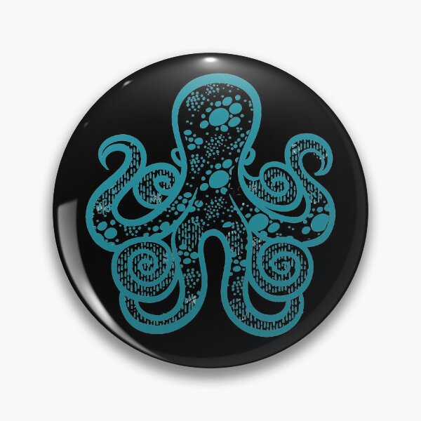 Item preview, Minimalist Turquoise Octopus designed and sold by IvysCreativityHouse.
