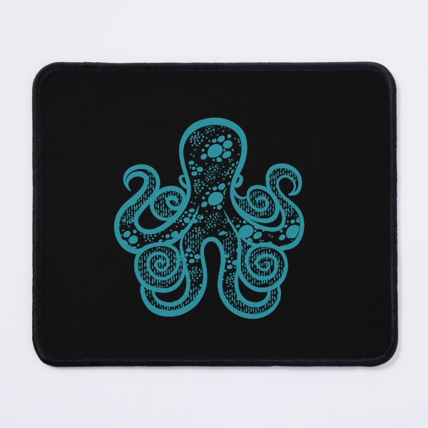 Item preview, Minimalist Turquoise Octopus designed and sold by IvysCreativityHouse.