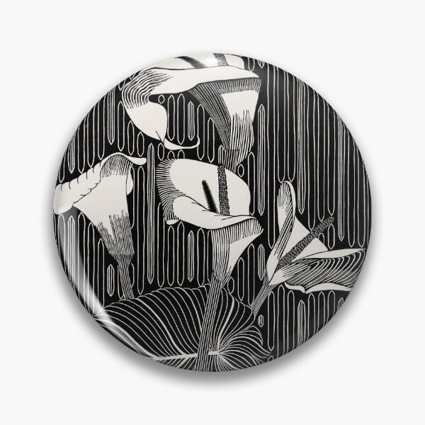 Item preview, Plant Anthorium Leaf Flower Lily Drawing Linocut Design Vintage White (Aronskelken, 1919) designed and sold by LockeL.