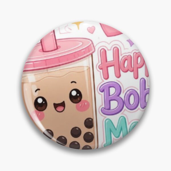 Item preview,  Happy Boba Mood – Cute Kawaii Bubble Tea Sticker designed and sold by Stylestickers55.