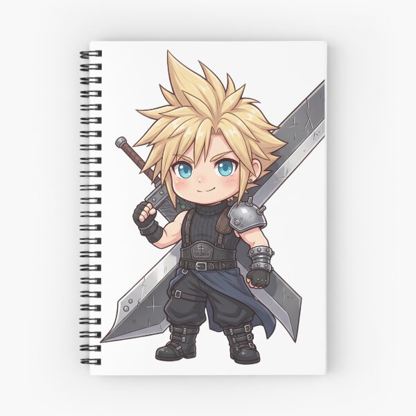 Item preview, Chibi Cloud designed and sold by Solace Sparkles.