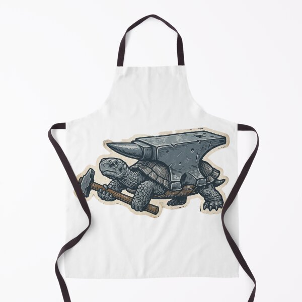 Item preview, Blacksmith Turtle - Anvil Shell - Funny Vintage Sticker Art designed and sold by Mr. Pawsome.